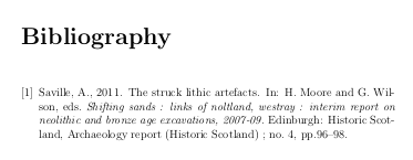 resulting bibliography