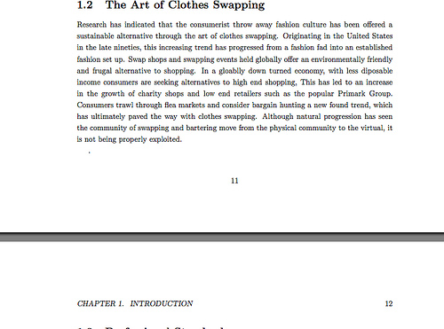The according output.