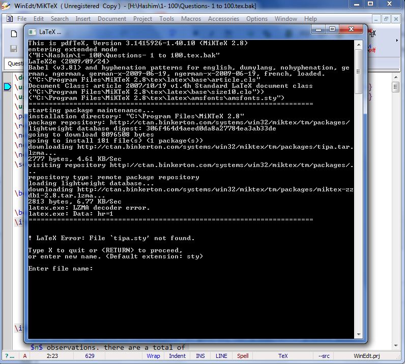 Missing Package Error.JPG