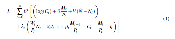here the (1) is inbetween the lines