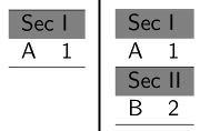 The desired two slides