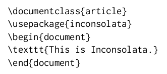 Inconsolata example
