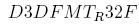 D3DFMT_R32F the R will become suffix(small and lower down)