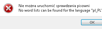 The obtained error message.