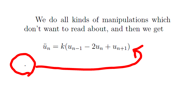 Move period to end of equation (without putting it in the equation).