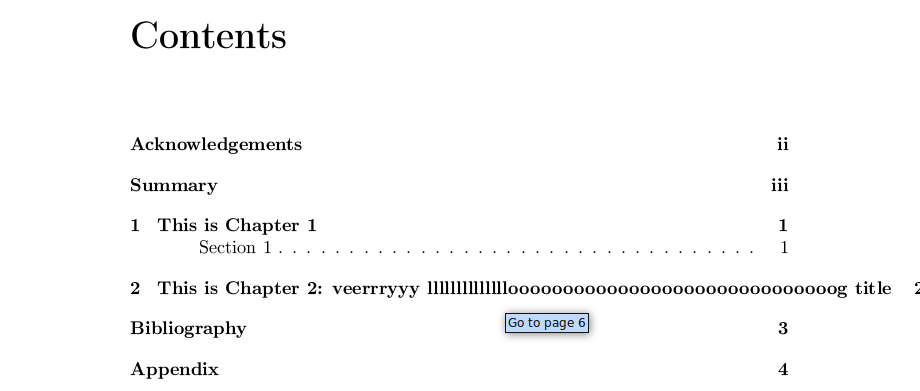 This is my TOC. It does not look good.