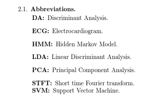 Illustration of glossary line spacing inconsistency