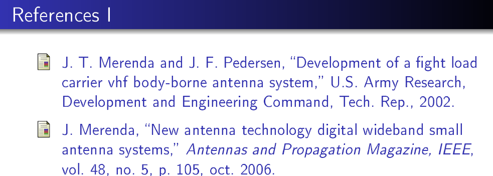 references problem
