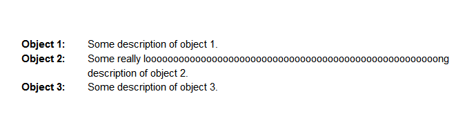Example output