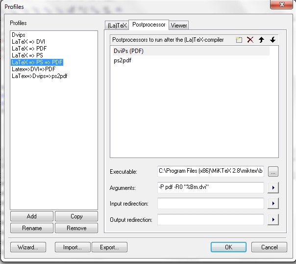 The new post-processor settings.