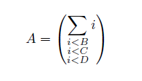 Sum with parentheses