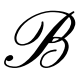 The letter B