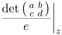 The resulting output.