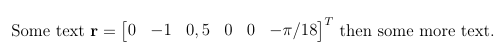 Minimum example is OK. Note the smaller brackets