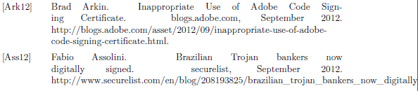 Bibtex spacing and wrapping