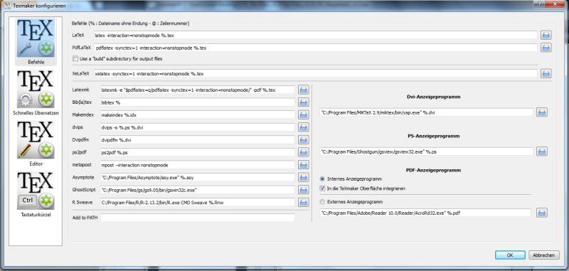 just in case some have Texmaker in German