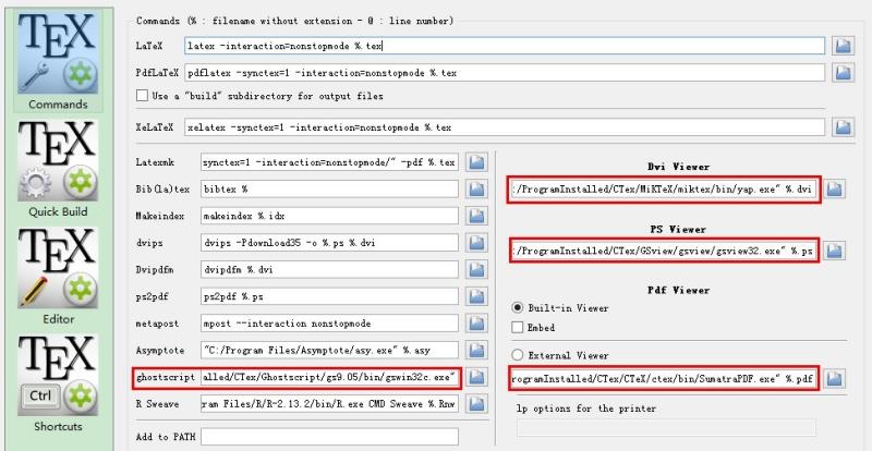 texmaker configuration-order