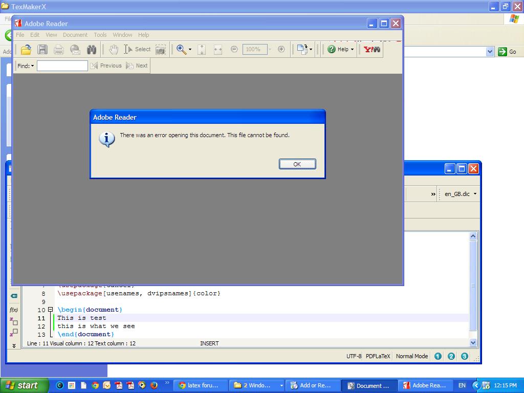 Error Message